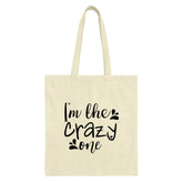 Crazy One Tote Bag, Funny Tote Bag, Quirky Tote Bag, Statement Tote Bag, Everyday Tote, Gift for Her, Gift for Friend, Novelty Tote - Tawshia